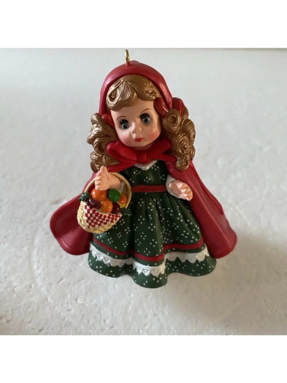 Madame Alexander Hallmark Ornament  little Red Riding Hood 1991 Doll